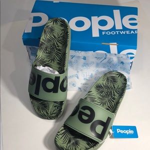 The Lennon Slide Green Palm, Men’s